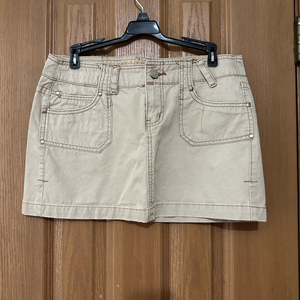 Hydraulic khaki min skirt 9/10